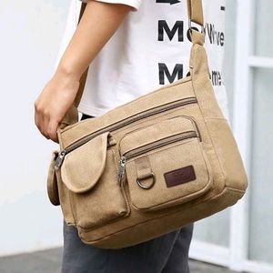NEW Khaki Messenger Bag